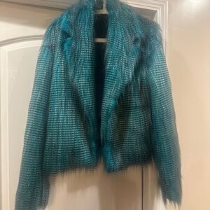 Men's Teal Teddy Jacket